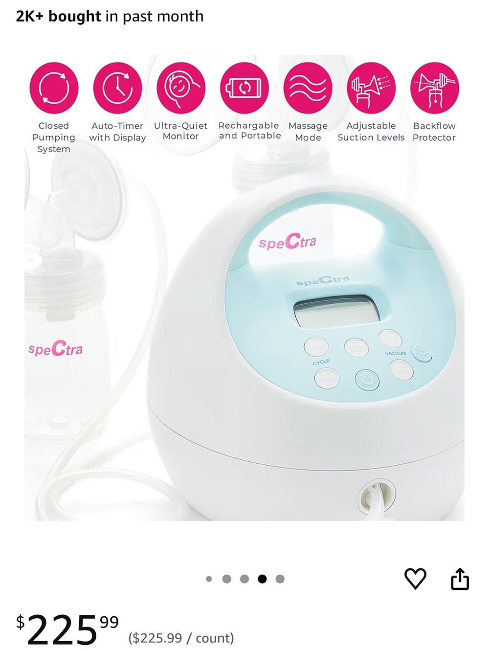 Spectra S1 Electric Breast Pump - Picture 5 of 14